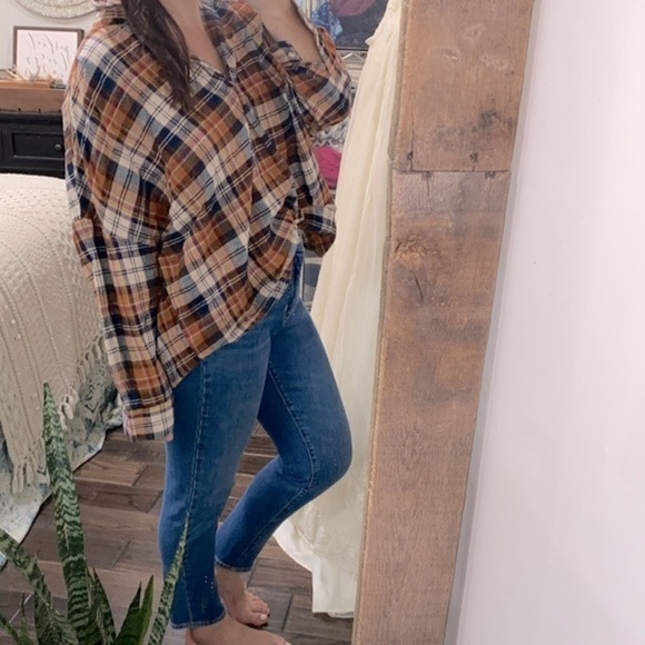 French Connection plaid shirt size medium - Picture 3 of 9